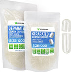 Cápsulas de Gelatina Vacías Tamaño 000 Separadas (500 uds.) - XPRS Nutra