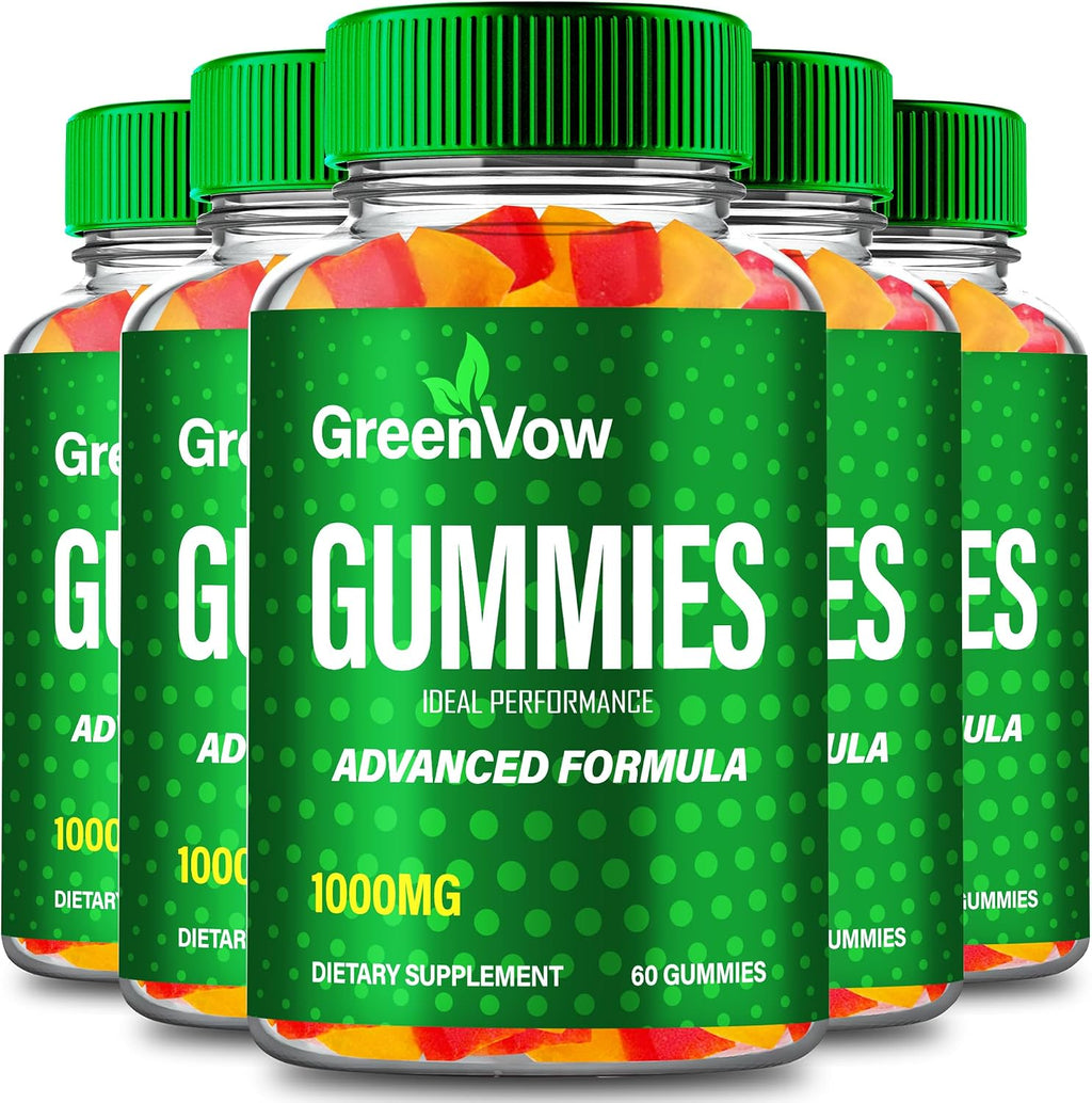 GreenVow Gomitas de Cáñamo - Suplemento Natural para la Salud y el Bienestar (Pack de 5)