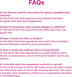 Pink Stork Ácido Fólico 400 mcg – 30 Cápsulas Vegetarianas