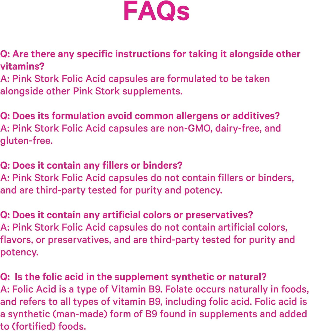Pink Stork Ácido Fólico 400 mcg – 30 – Contribuye al crecimiento de los tejidos maternos durante el embarazo. – Image 8