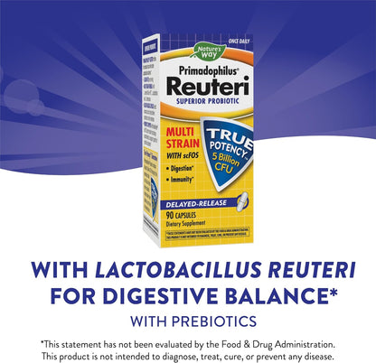 Nature's Way Primadophilus Reuteri – Mantenimiento de la regularidad intestinal. – Image 3