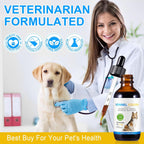 Tratamiento para la Tos en Perros - Gotas para la Tos de las Perreras, 100% Natural, Suplemento para la Tos y Alivio de Alergias, Gotas Herbales para Todas las Razas y Tamaños