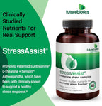 Futurebiotics StressAssist Complexo Anti-Estrés con L-teanina, Ashwagandha y Rhodiola - 90 Cápsulas Vegetarianas