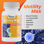 Motility Max – Apoya la motilidad espermática y la salud reproductiva, con L-Arginina, L-Carnitina y nutrientes esenciales, 60 cápsulas