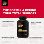 GNC Mega Men Sport Multivitamínico para Hombres, 180 Comprimidos