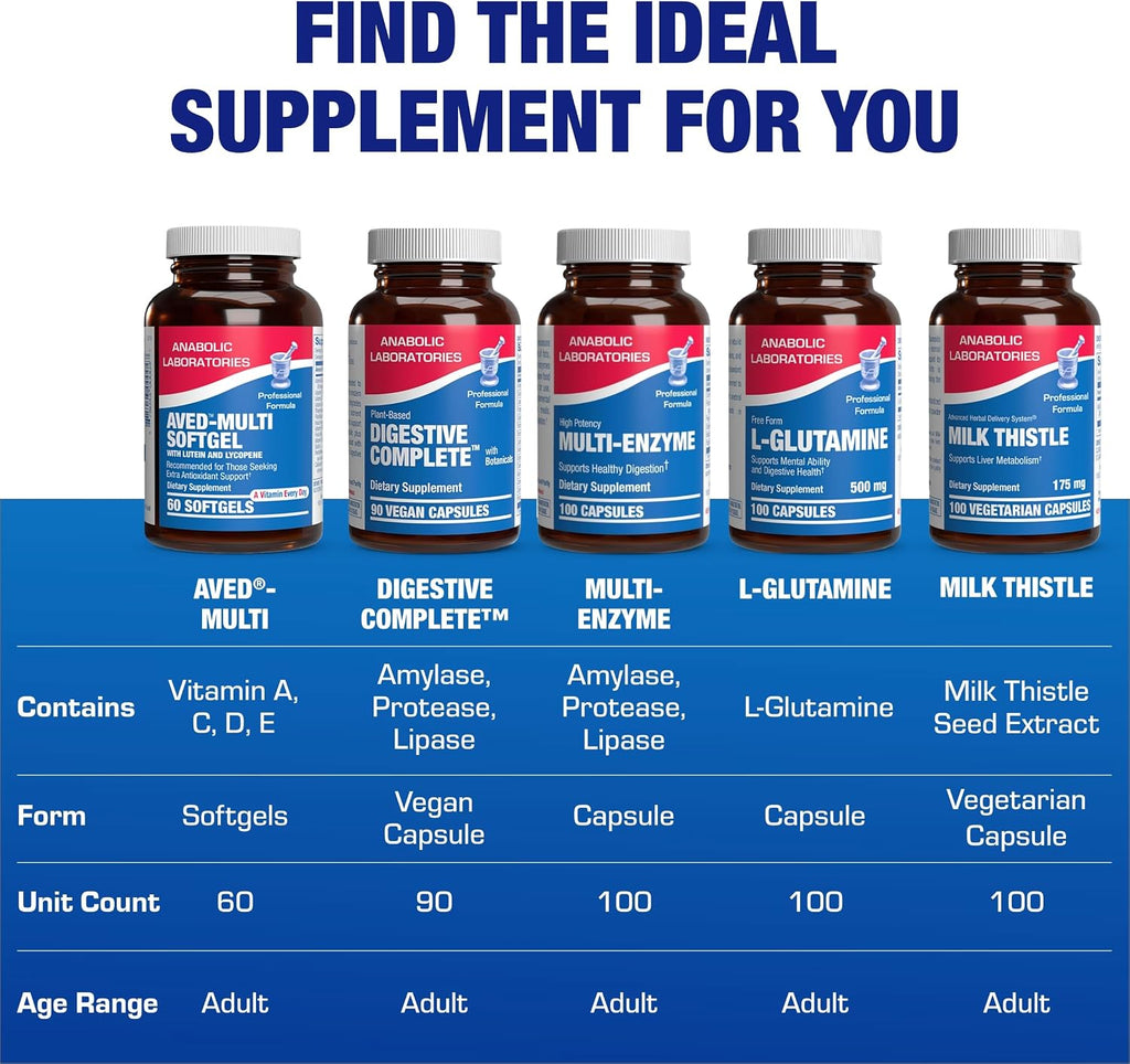 30-in-1 Multivitamínico para Adultos Mayores de 50 con Hierro - Antioxidantes