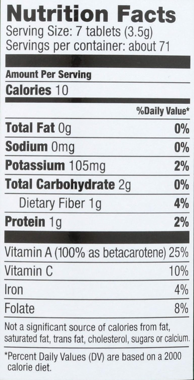 Organic Wheatgrass Tablets, 500 Count