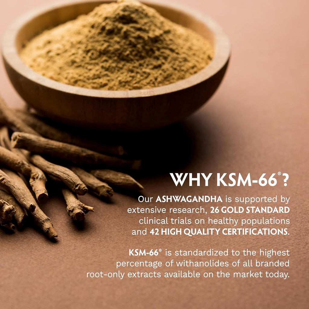 TRIBE ORGANICS Ashwagandha KSM-66 Orgánica 600mg - 90 Cápsulas