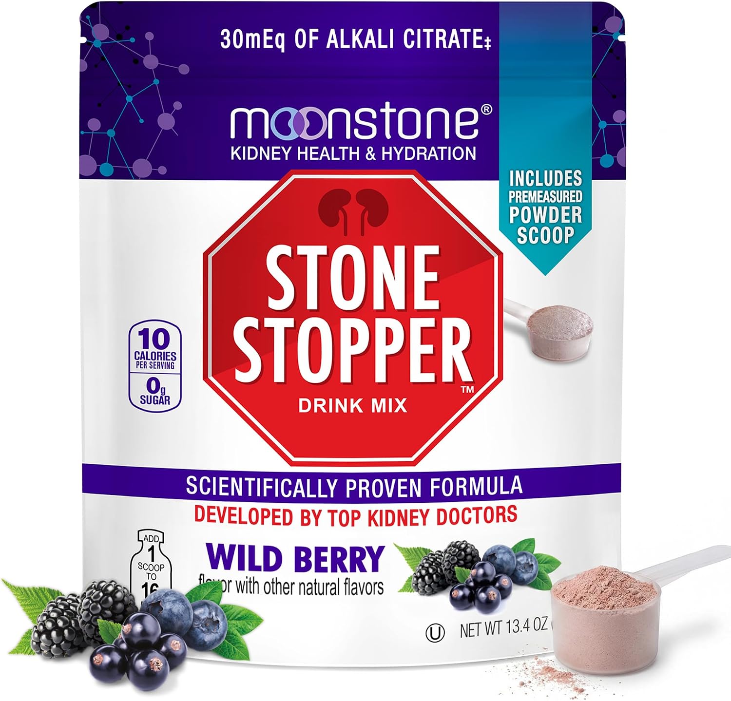 Stone Stopper Drink Mix, Wild Berry