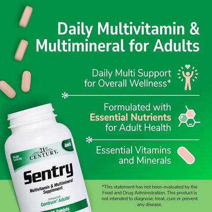 21st Century Sentry Tablets - Complejo Multivitamínico y Mineral, 130 Comprimidos – Image 8