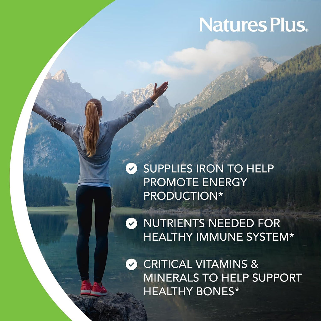 NaturesPlus Source of Life Women - 60 Comprimidos - Suplemento Multivitamínico y Mineral
