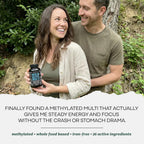 Wild Multivitamínico Metilado para Mujeres y Hombres - Sin Hierro - Con B12 y Folato Metilados, Vitamina C, A, K2, D, E, Colina, Biotina, ALA, CoQ10 y Más (60 Cápsulas)