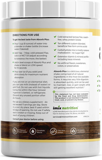 Absorb Plus Isolate Protein – Complemento Alimenticio con Proteína de Suero, Sabor Plátano y Coco (1 kg) – Image 2