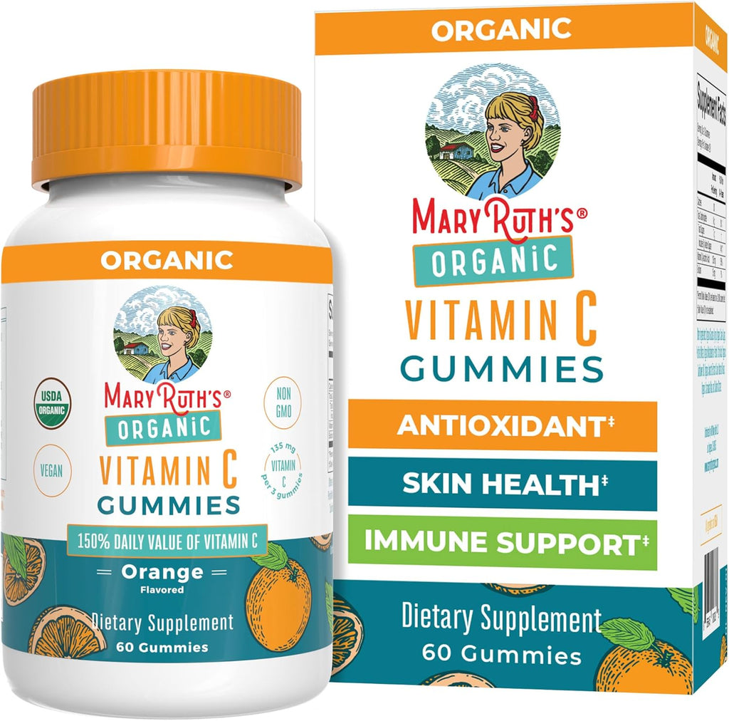 MaryRuth's Gominolas de Vitamina C para Niños - Orgánicas, Veganas, 60 Gominolas