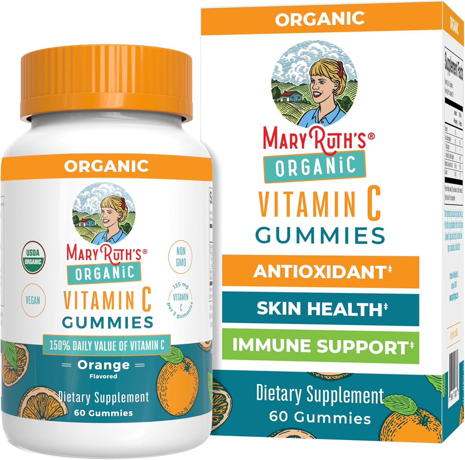 MaryRuth's Gominolas de Vitamina C para Niños - Orgánicas, Veganas, 60 Gominolas
