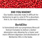 Mara Labs BerbElite | 350mg Berberina HCL con Complejo de Semillas de Brócoli | 30 Cápsulas Veganas