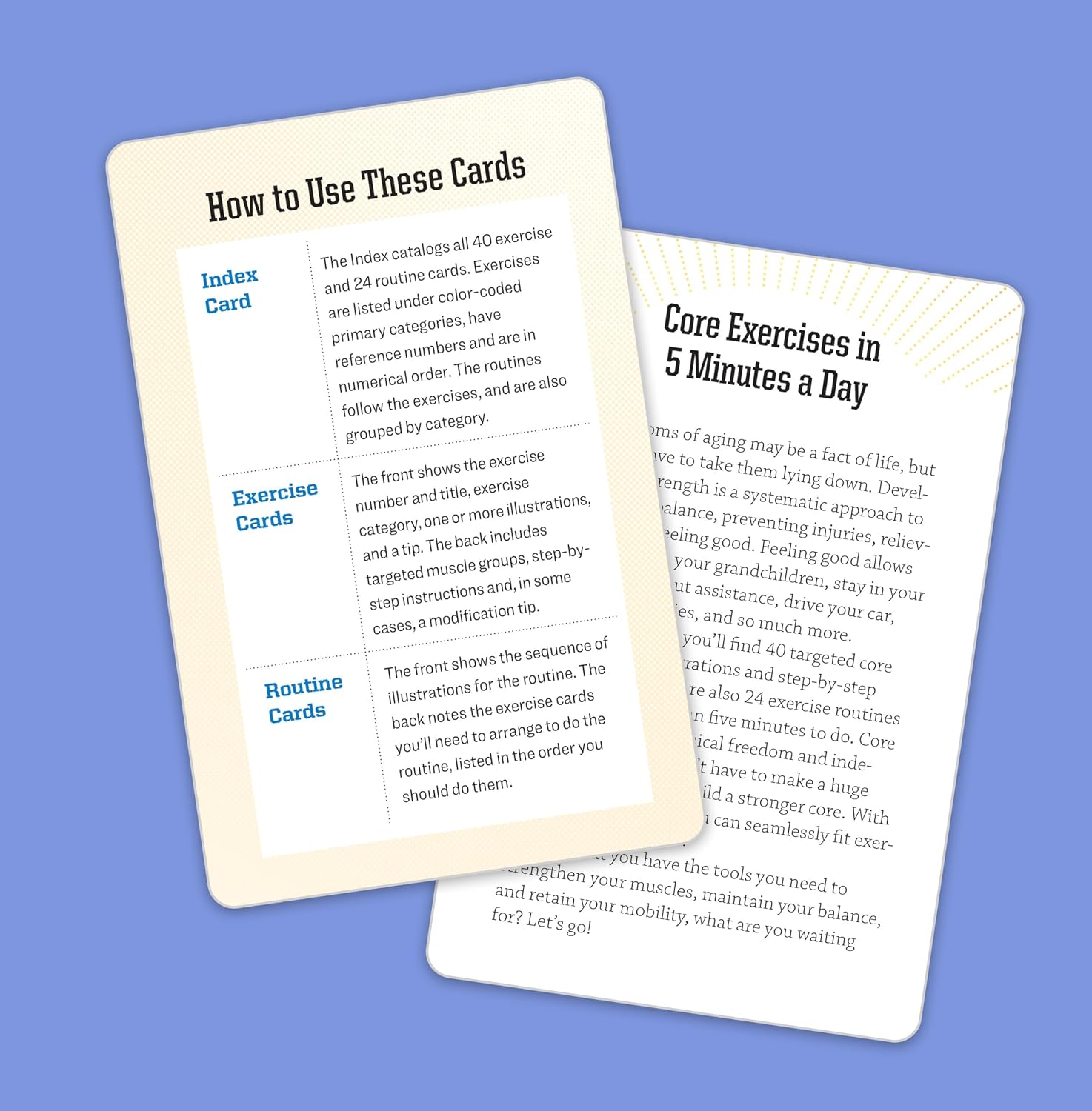 5-Minute Core Exercise Cards for Seniors: Daily Routines to Build Balance and Boost Confidence