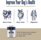 Suplemento multivitamínico para perros - 120 masticables blandos con Omega, Probióticos, Glucosamina y más - para perros pequeños, grandes y mayores