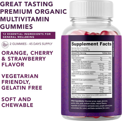Gominolas Multivitamínicas Completas para – Energía y vitalidad: El complejo B (B1, B2, B3, B5, B6, B7, B9, B12) – Image 2