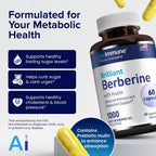 AgeImmune Berberina 1000mg con Inulina Prebiótico