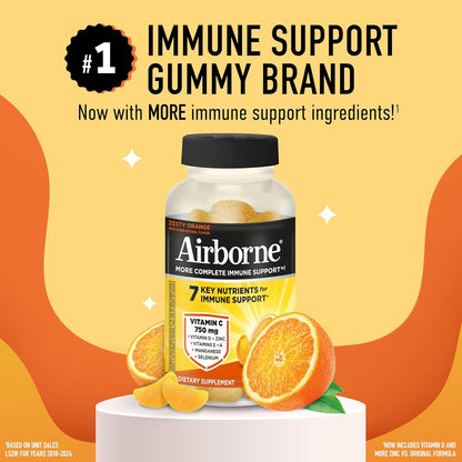Airborne Gominolas de Apoyo Inmunitario, Sabor Naranja, 42 unidades – Image 2