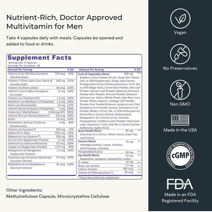 VitaminIQ Multivitamínico Integral para – Calcio y magnesio: importantes para la función muscular y la salud ósea. – Image 7