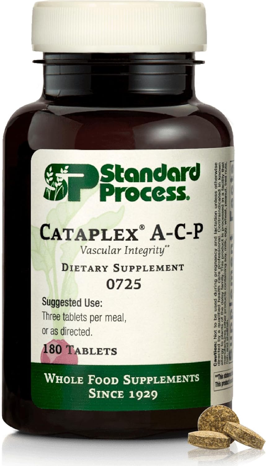 Standard Process Cataplex A-C-P – Complemento Alimenticio de Vitaminas A y C y Bioflavonoides – 360 Comprimidos