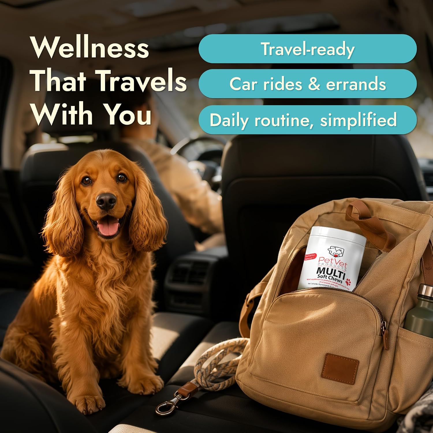 Pet Vet Multi Soft Chews para Perros (Hígado de Res, 60 Unidades)