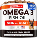 StrellaLab Golosinas de Aceite de Salmón para Perros (180 golosinas) - Omega 3 para alivio de alergias y picazón, salud de piel y pelaje, articulaciones