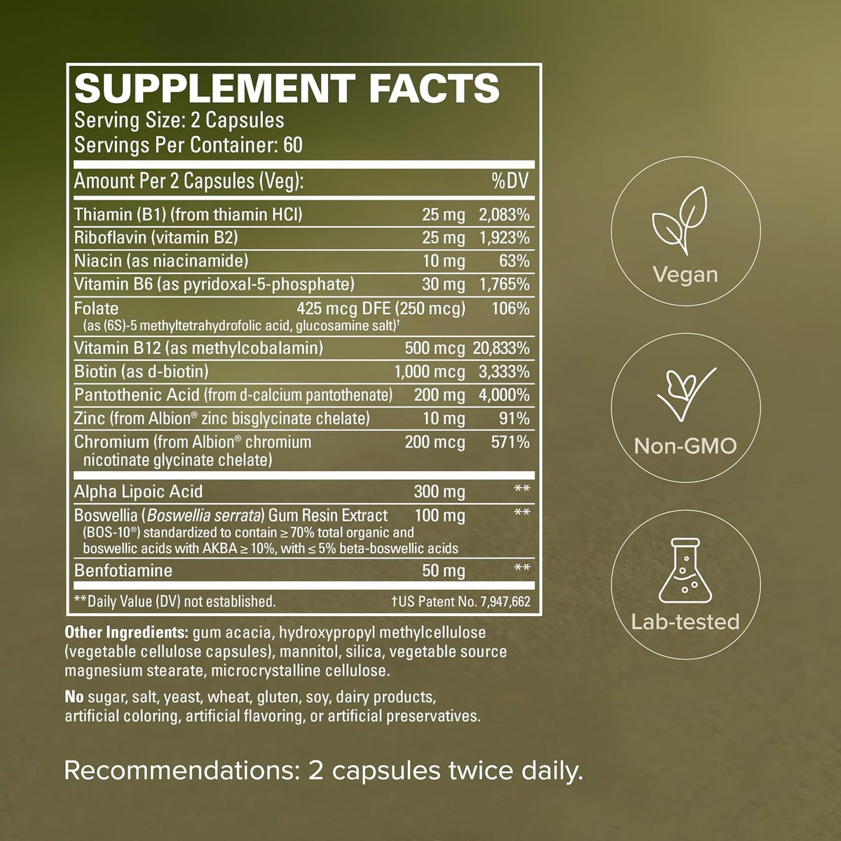 Terry Naturally Healthy Feet & Nerves - – Vitamina B12 (metilcobalamina): Contribuye al funcionamiento normal del – Image 5