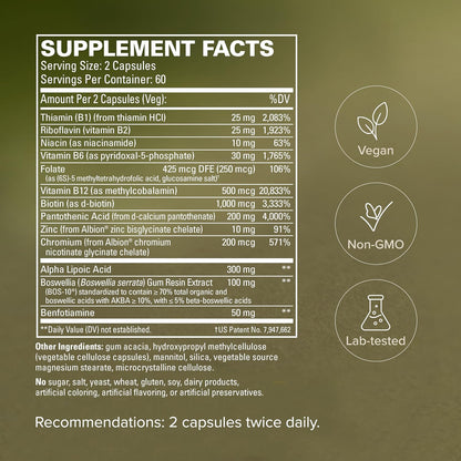 Terry Naturally Healthy Feet & Nerves - – Vitamina B12 (metilcobalamina): Contribuye al funcionamiento normal del – Image 5