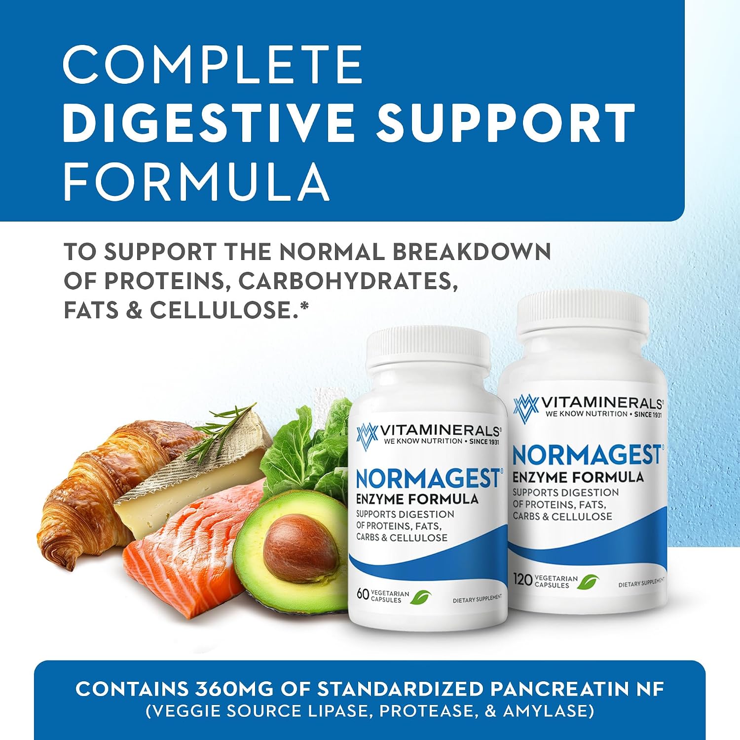 Vitaminerals 61 Normagest - Fórmula Digestiva, 60 Cápsulas Vegetales