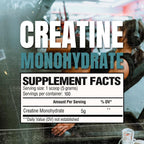 Creatina Monohidrato en Polvo Micronizada, 100 Dosis, Sin Sabor, 510g – Creatina para Fuerza Muscular, Recuperación y Rendimiento