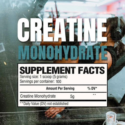 Creatina Monohidrato en Polvo Micronizada, 100 Dosis, Sin Sabor, 510g – Creatina para Fuerza Muscular, Recuperación y – Image 3