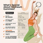 Wellneum Super Greens + Super Fruits Gummies - 120 Gominolas