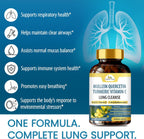 Organic Veda Mullein Quercetin Turmeric – 13 en 1 Suplemento Pulmonar (60 Cápsulas)
