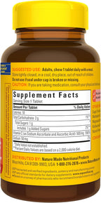 Nature Made Vitamin C Chewable 500 mg, 60 Tablets