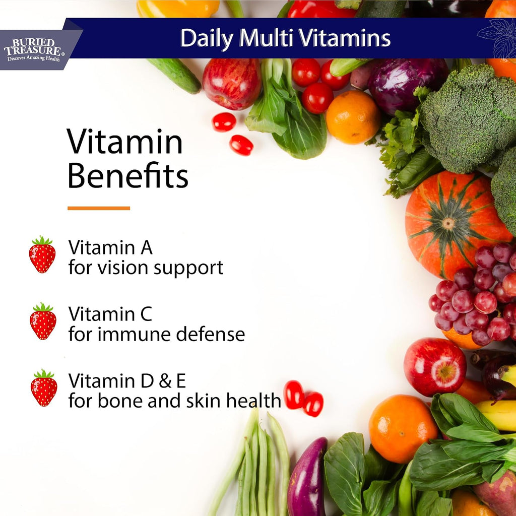Buried Treasure Multivitamínico y Mineral Líquido de Nutrición Diaria con Oligoelementos, Superalimentos y Resveratrol