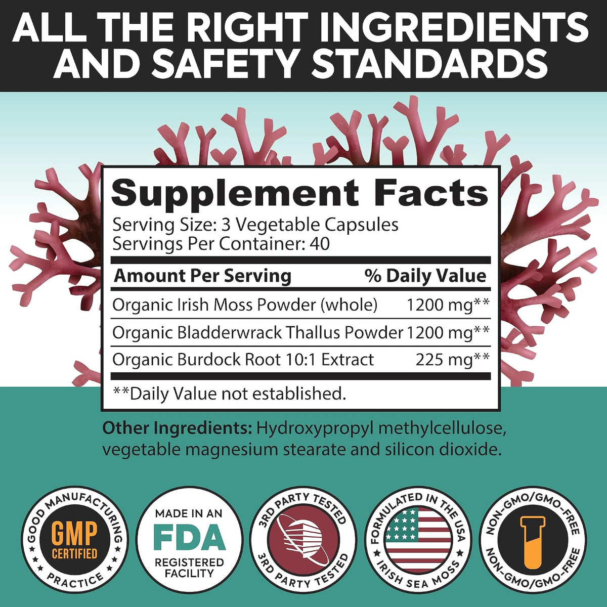 Dr Martins Irish Sea Moss 2625mg - 120 – Función tiroidea: El yodo presente en el Irish Moss y Bladderwrack – Image 9