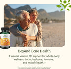 Swanson Vitamina D3 5000 UI - 125 mcg de Colecalciferol (250 Cápsulas Blandas)