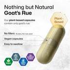 BIO KRAUTER® Ruda Cabruna para la Lactancia - Suplemento Vegano - 100 Cápsulas - 1200 mg por Ración - Sin Rellenos, No Transgénico