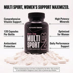 NutraBio MultiSport para Mujeres - Multivitamínico Completo con 33 Vitaminas y Minerales