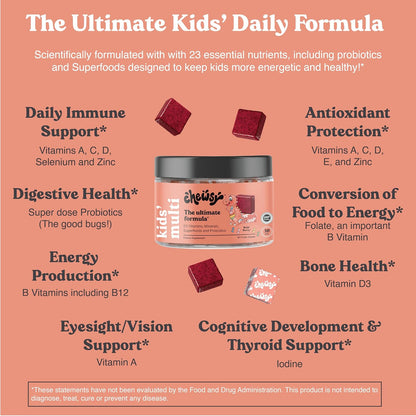 Chewsy Kids’ Multivitamin - Multivitamínico infantil masticable con probióticos y superalimentos – Image 3
