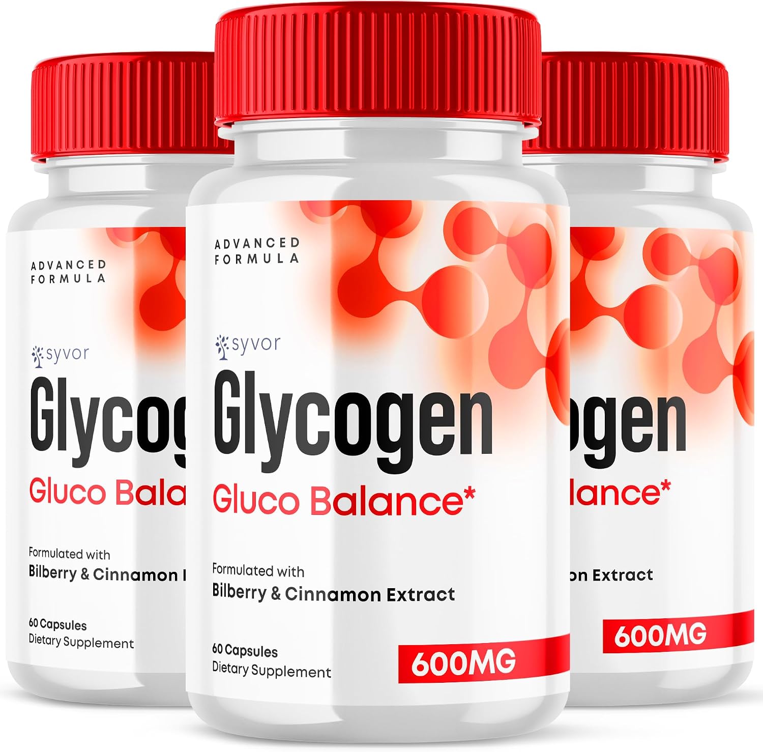 Glycogen Balance Capsules - Advanced Formula, 180 Cápsulas (3 Pack)