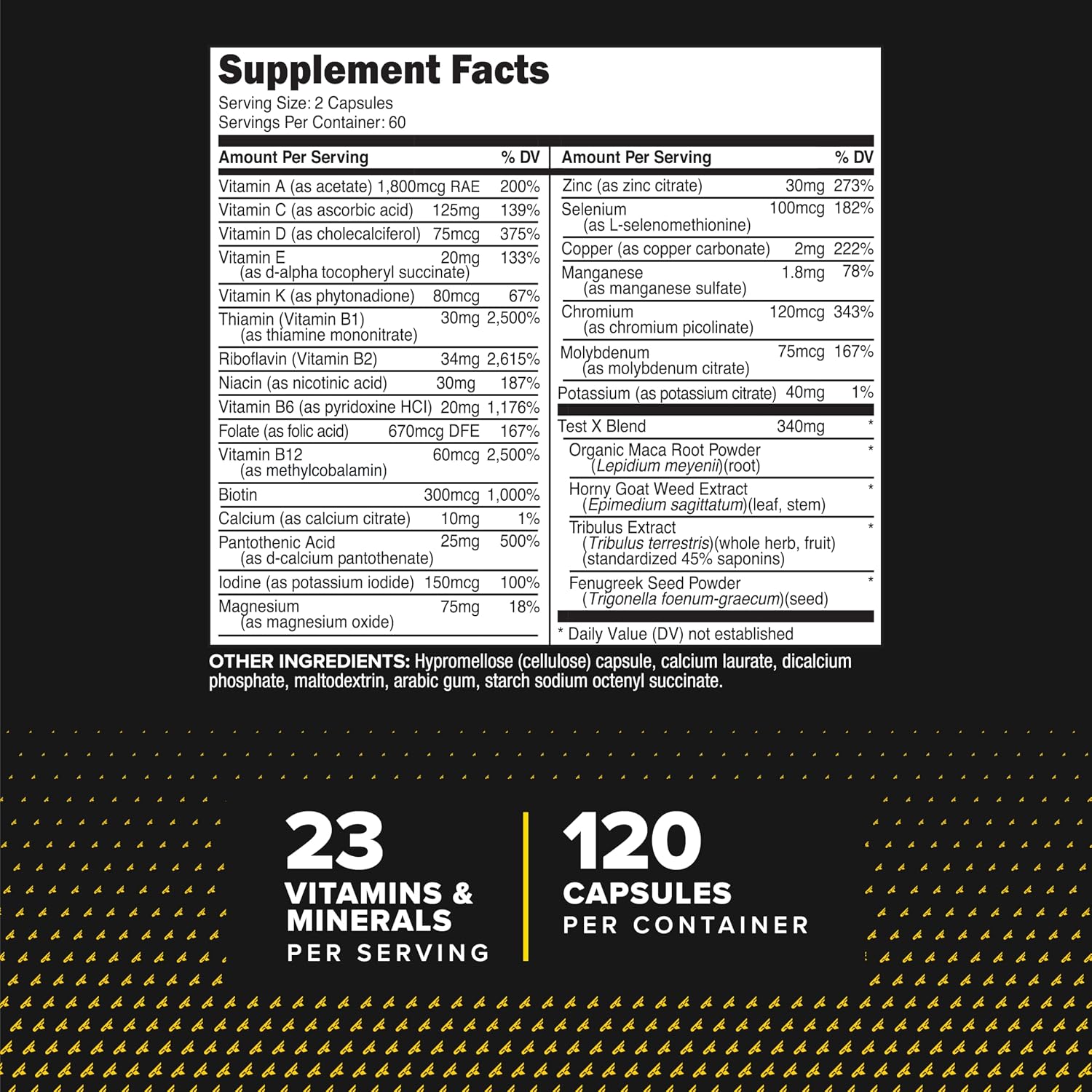 Primaforce Multivitamin for Men Capsules [120 caps] - Nutritional Supplement to Promote Good Health