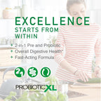 OmegaXL ProbioticXL - Prebiótico y Probiótico, 11 Cepas, 12.5 mil millones UFC, 30 Cápsulas Vegetales