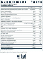 Vital Nutrients Multi-Nutrients - Multivitamínico sin hierro ni yodo, 180 cápsulas