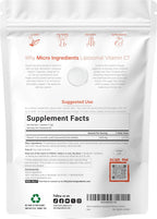 Micro Ingredients Vitamina C Liposomal 1000 mg - 40 Sobres de Polvo para Mezclar, Sabor Limonada, Sin Azúcar