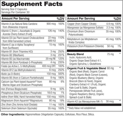 NATURELO Multivitamínico Integral con – Ácido hialurónico: conocido por su capacidad para retener la humedad, – Image 3