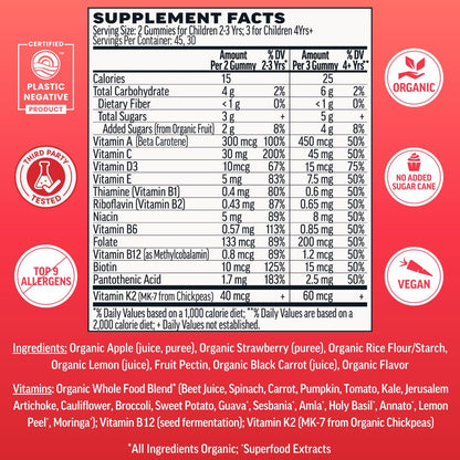 Llama Naturals Gomitas Multivitamínicas para – Vitamina C: Contribuye al funcionamiento normal del sistema – Image 2